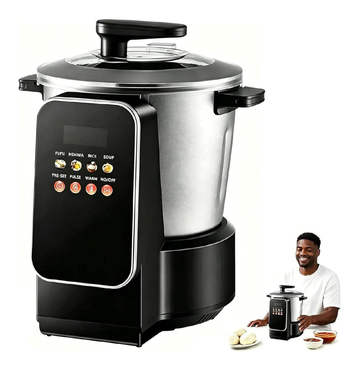 Cuiseurs vapeurs electriques compact finition inox inox