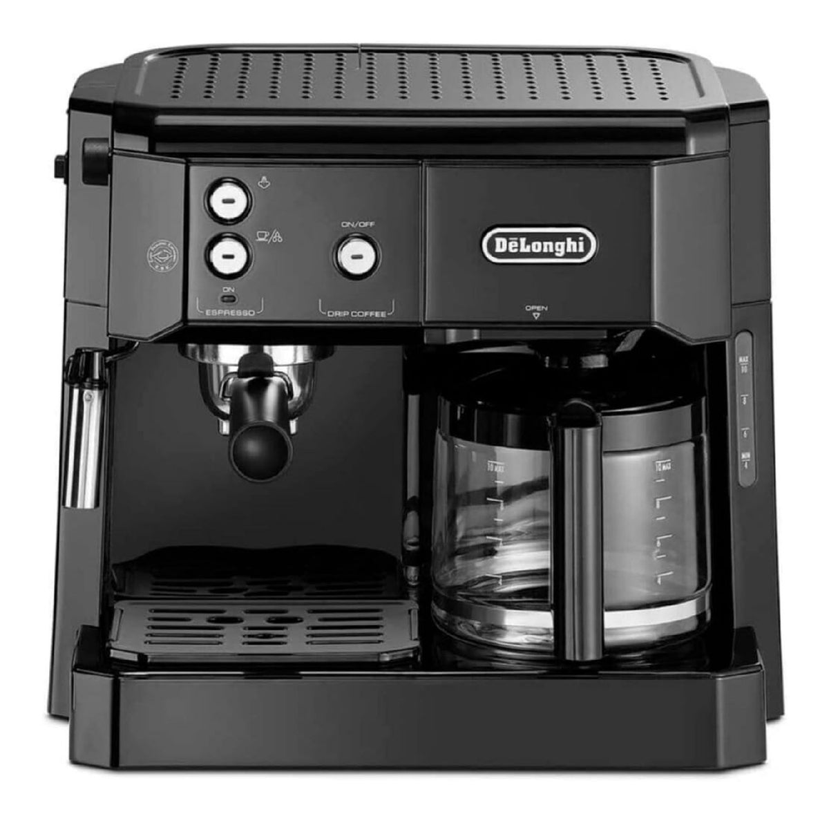 Machines combinees filtre et expresso finition inox noir