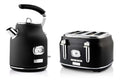 Ensembles bouilloire et grille-pain noir