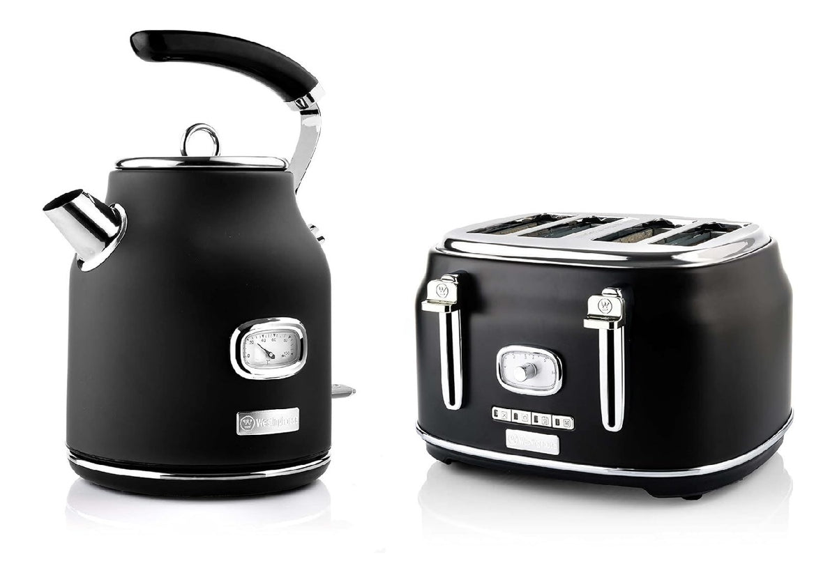 Ensembles bouilloire et grille-pain noir