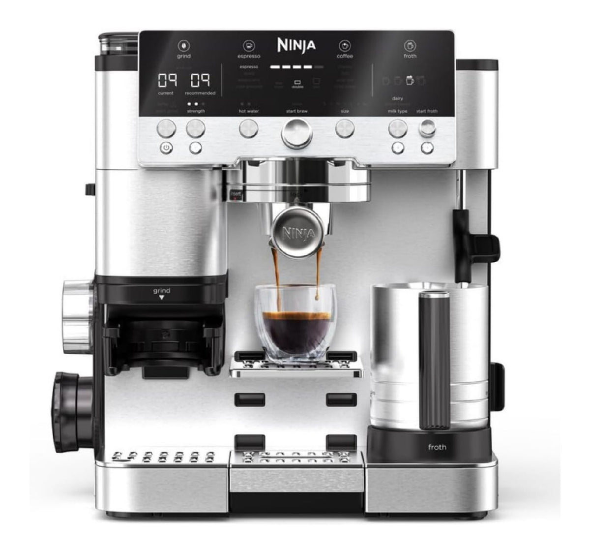 Machines combinees filtre et expresso argente