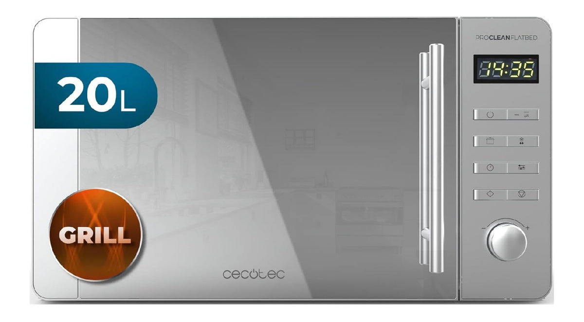 Micro-ondes multifonctions avec programmes finition inox inox 20 L