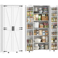 Colonne cuisine blanche 180 cm avec deux portes et grande capacite de rangement