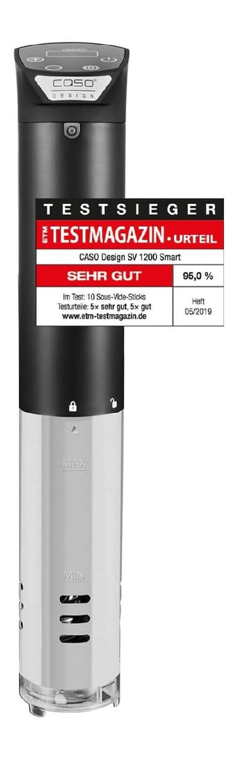 Bains-marie sous vide compact avec programmes noir