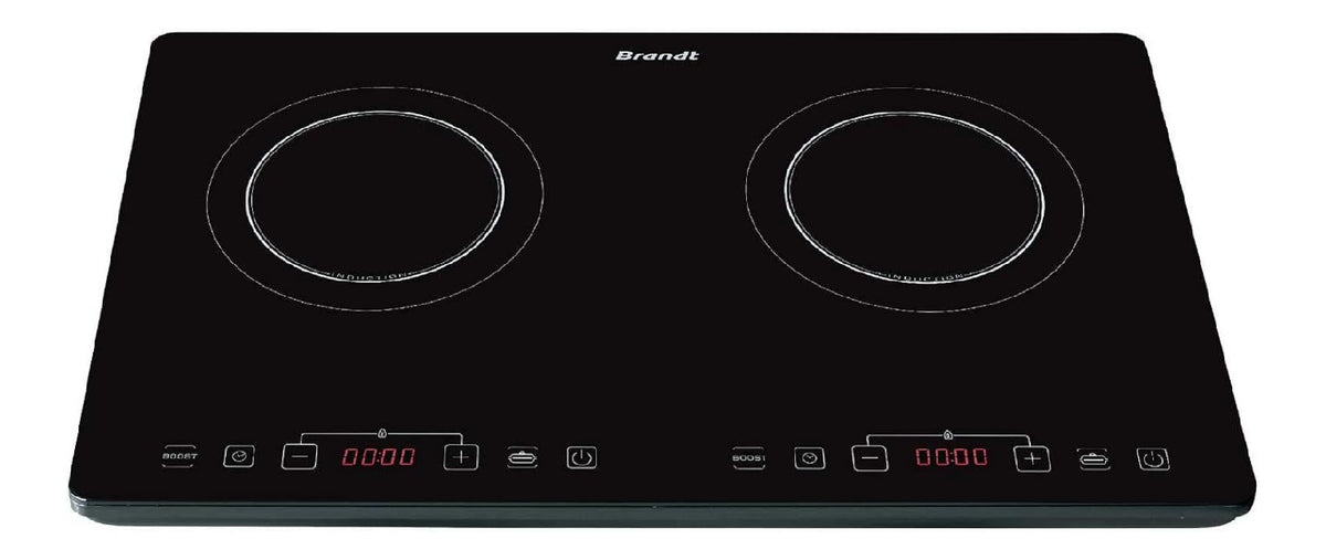 Plaques de cuisson commande numerique avec programmes noir