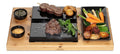 Pierres a griller finition inox cuisson sans huile pierre