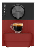 Machines a cafe automatiques compact finition inox rouge