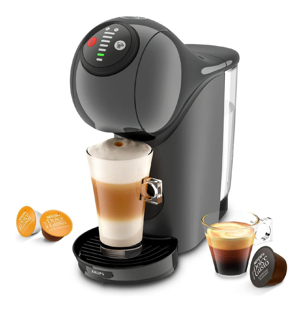 Cafetieres a capsules compact gris 0.8 L