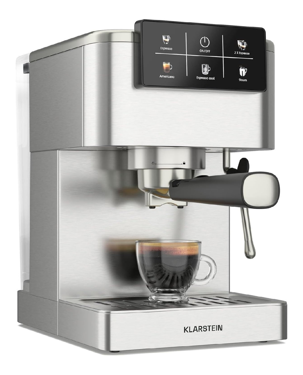 Machines expresso a vapeur compact finition inox inox 1.5 L