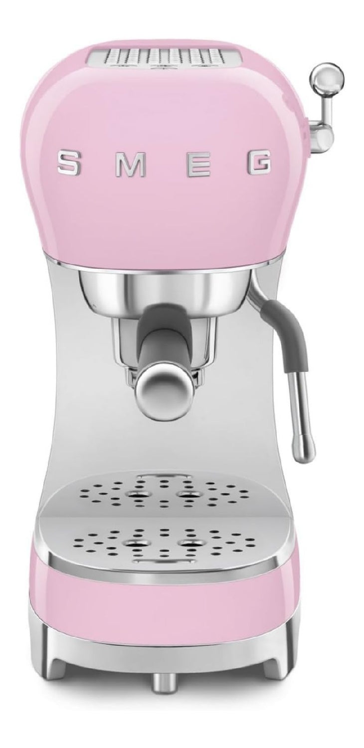 Machines expresso a vapeur compact finition inox rose