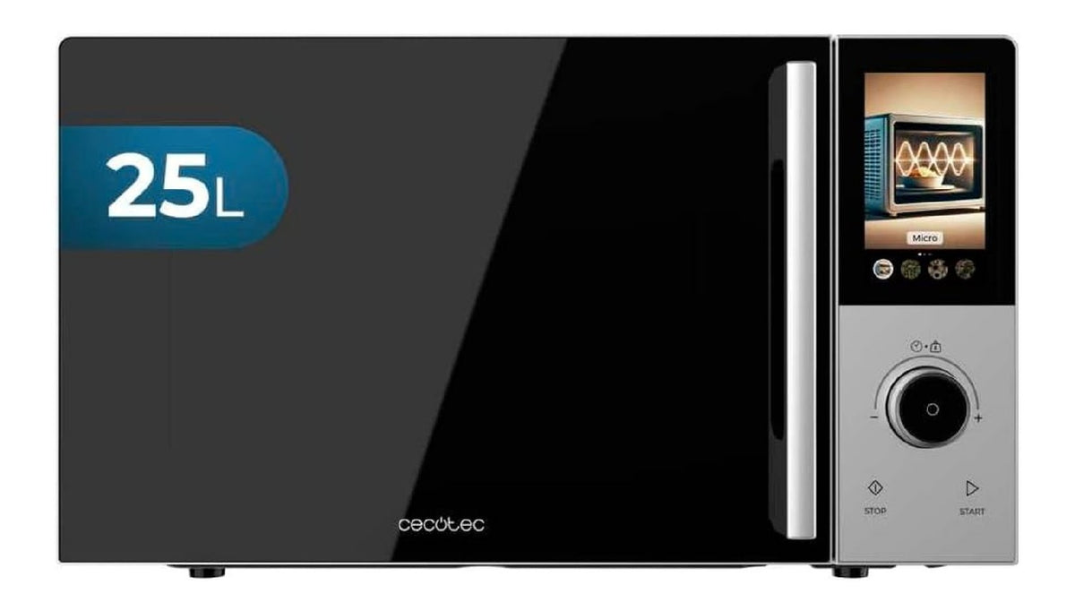 Micro-ondes multifonctions commande numerique avec programmes noir 25 L
