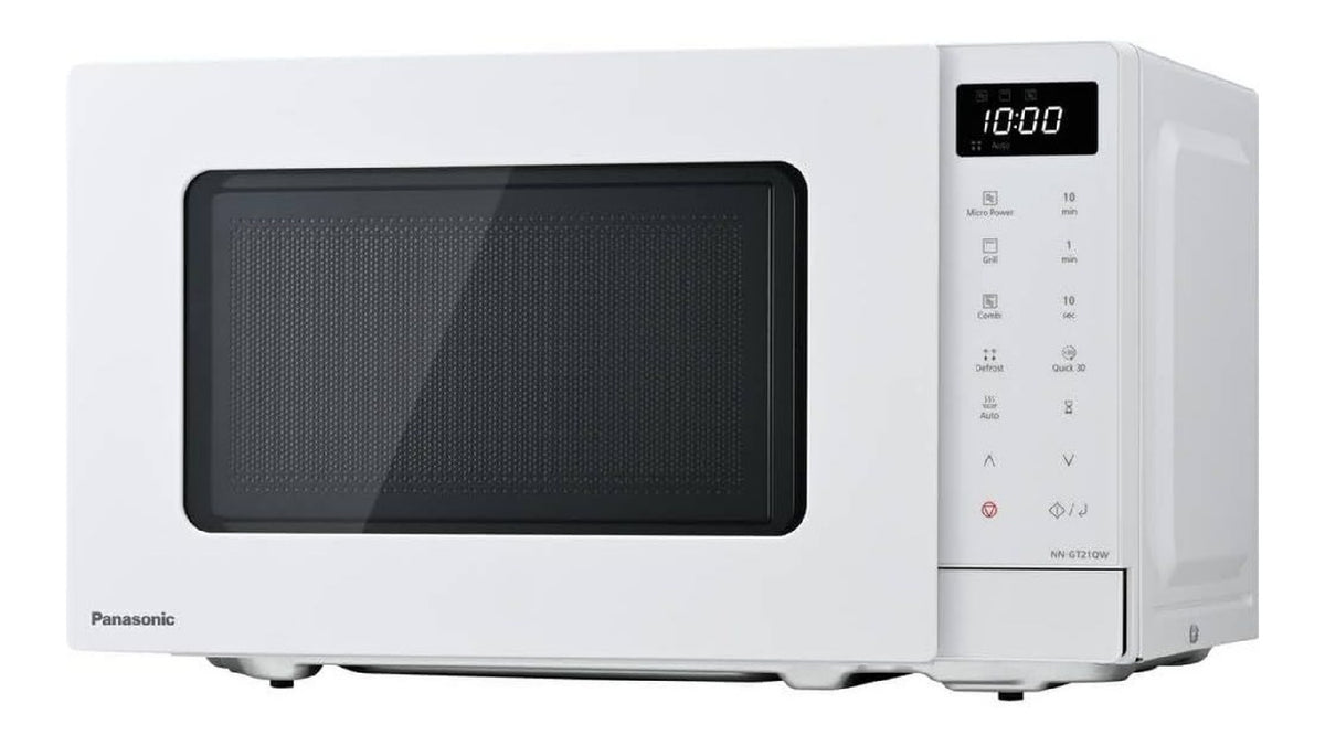 Micro-ondes multifonctions compact avec programmes blanc format compact