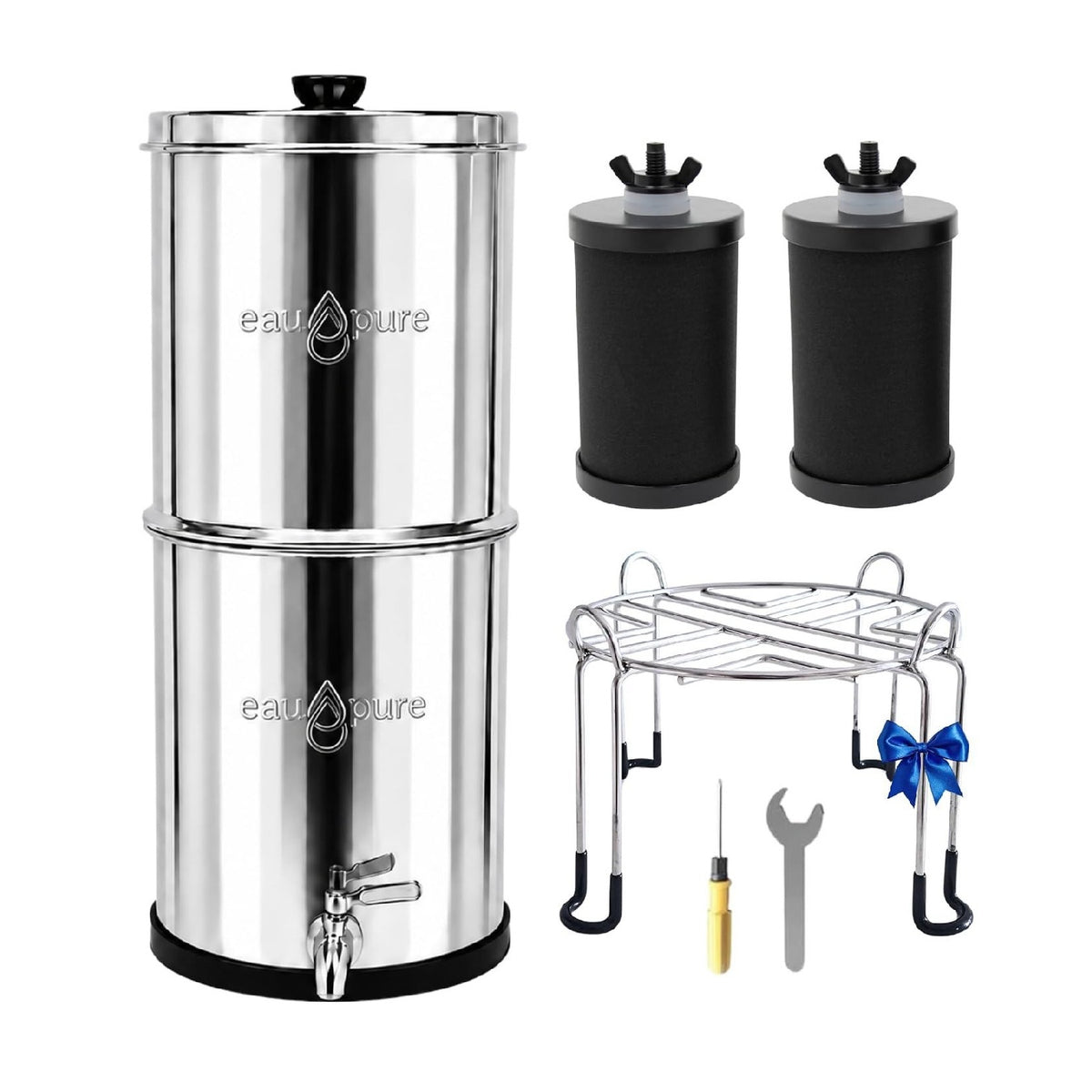 Purificateurs d'eau finition inox inox