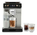 Machines a cafe automatiques avec programmes argente