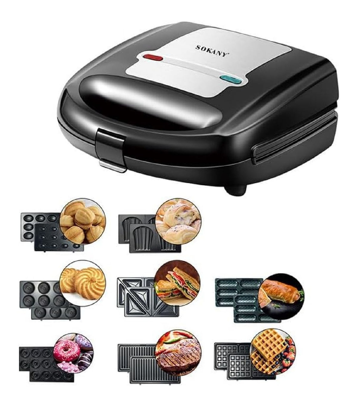 Appareils a sandwich et presses a panini rouge