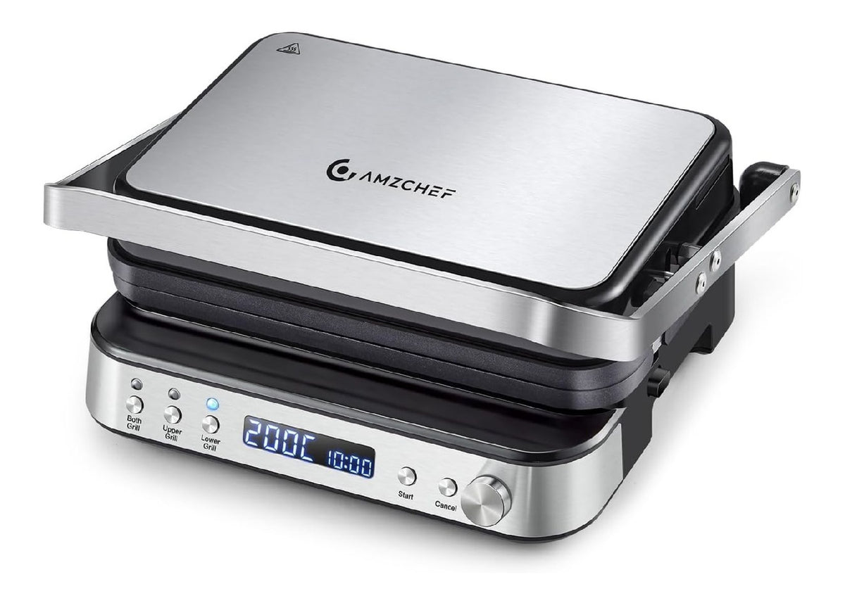Grills electriques reglable argente