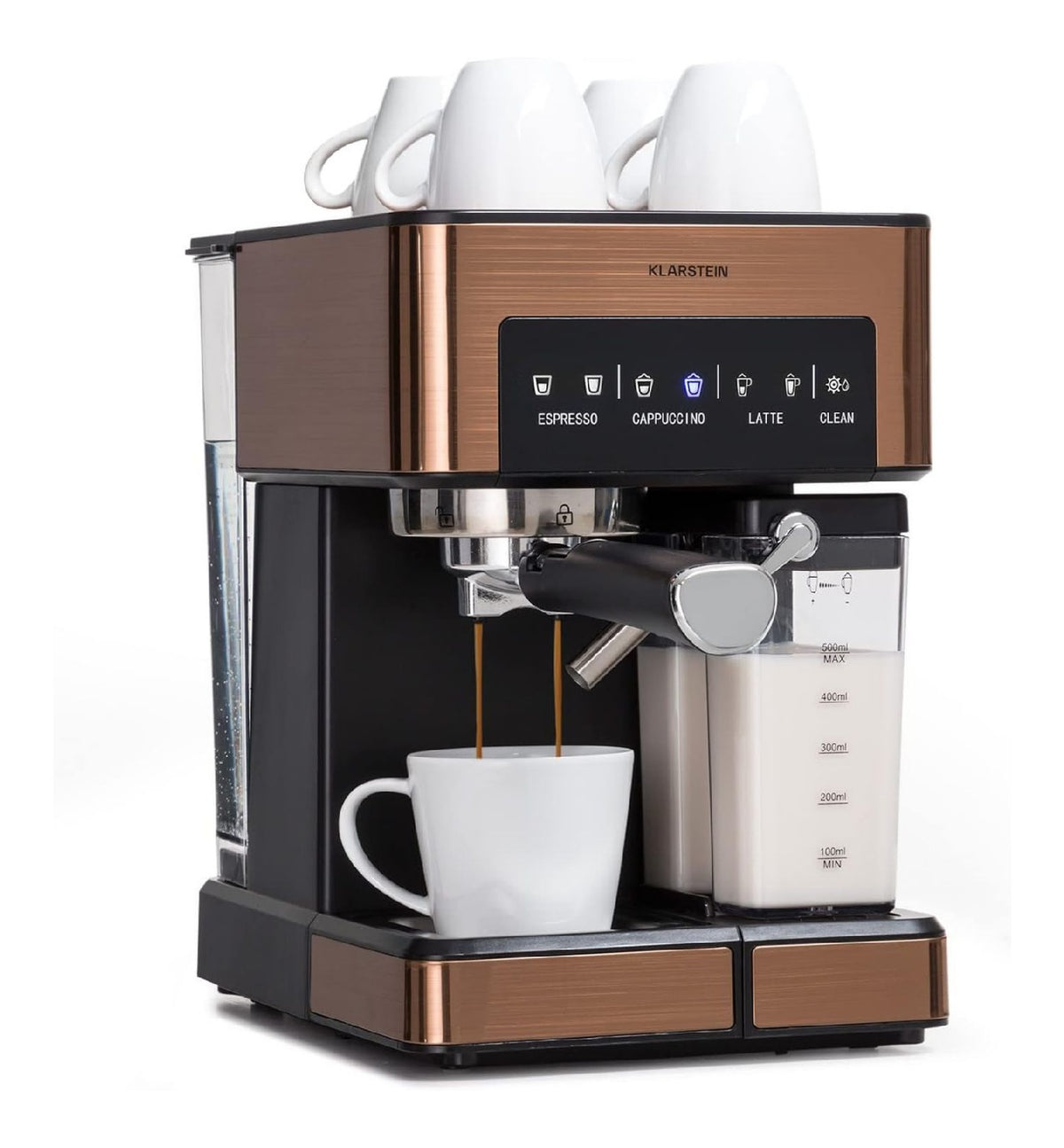 Machines expresso a vapeur finition inox inox 0.5 L