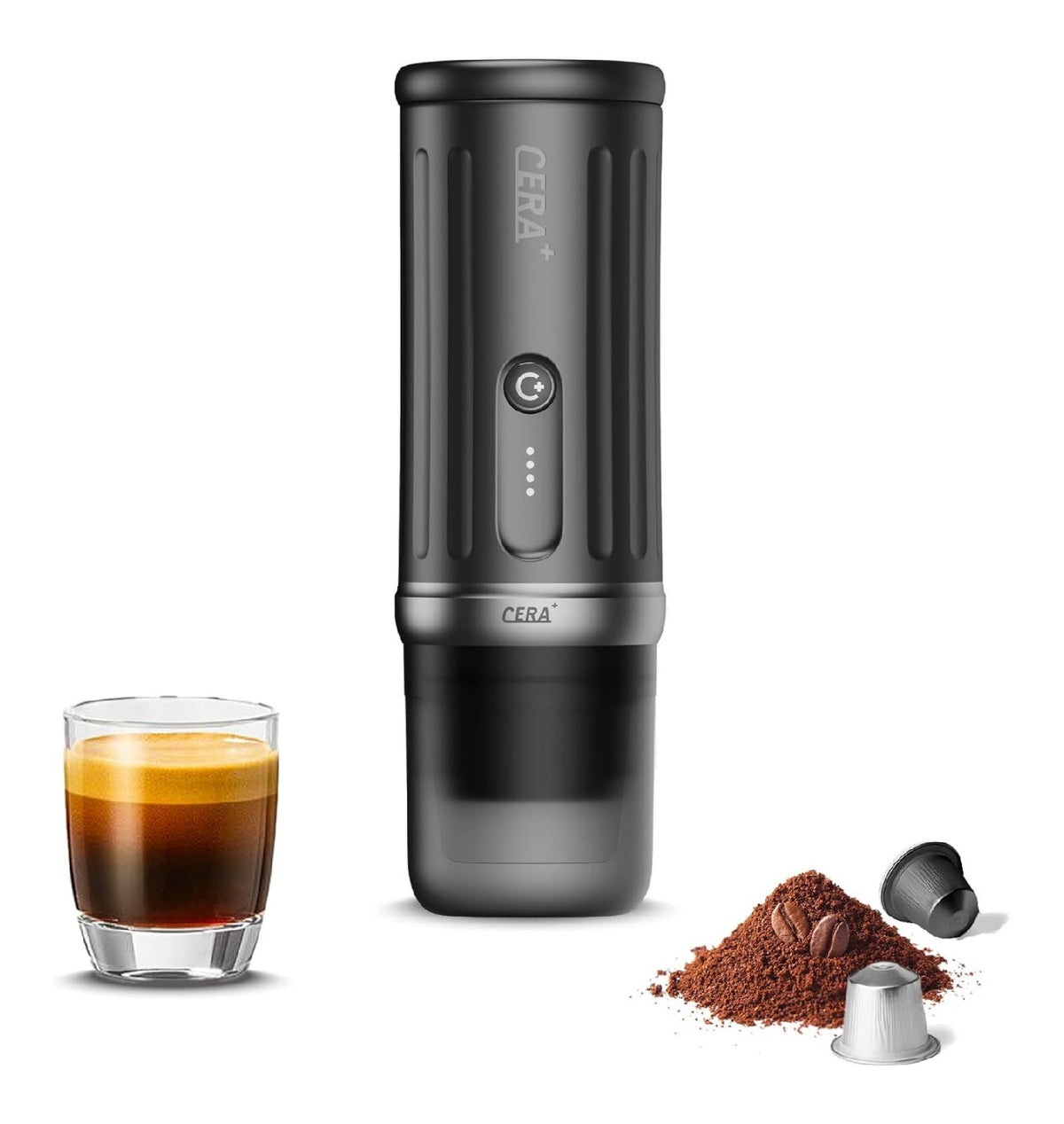 Cafetieres a dosettes compact portable creme