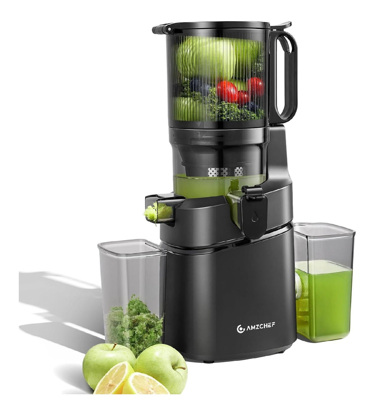 Extracteurs de jus a vis simple fonctionnement silencieux noir 1.8 L