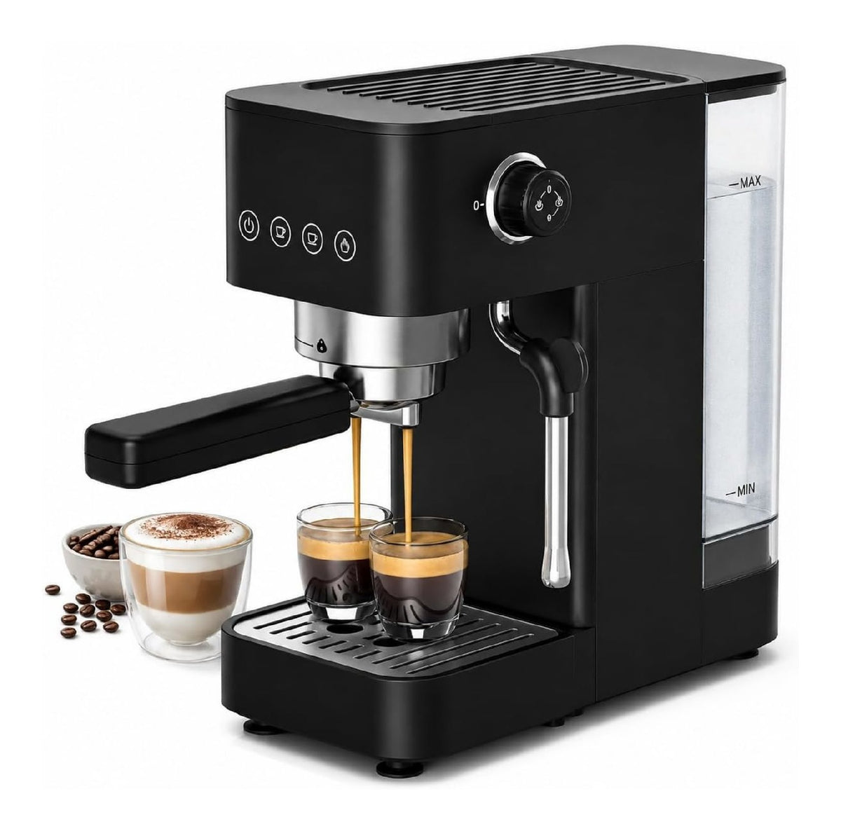 Machines expresso a vapeur compact finition inox inox variante 345