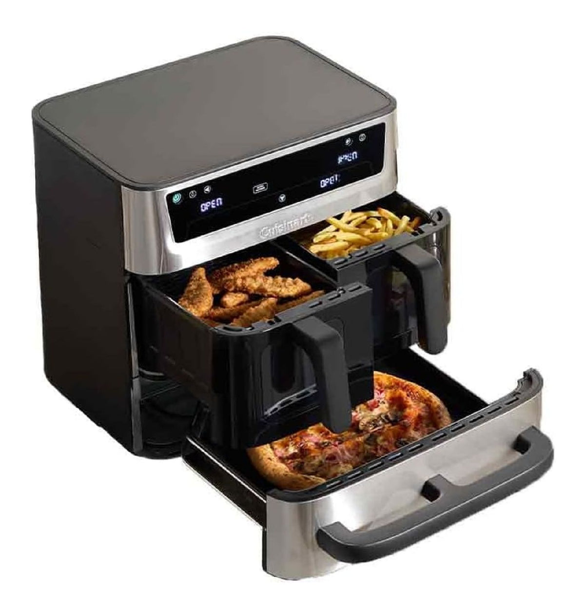 Friteuse a air chaud commande numerique finition inox inox