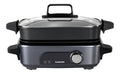 Cuiseurs vapeurs electriques finition inox gris