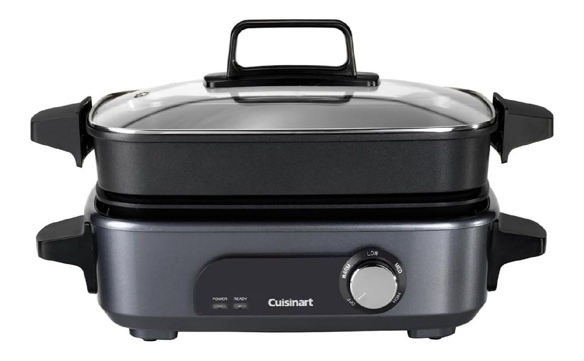 Cuiseurs vapeurs electriques finition inox gris