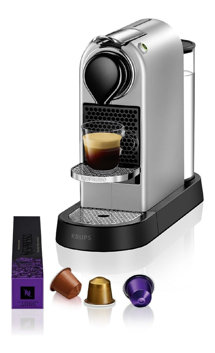 Cafetieres a capsules argente