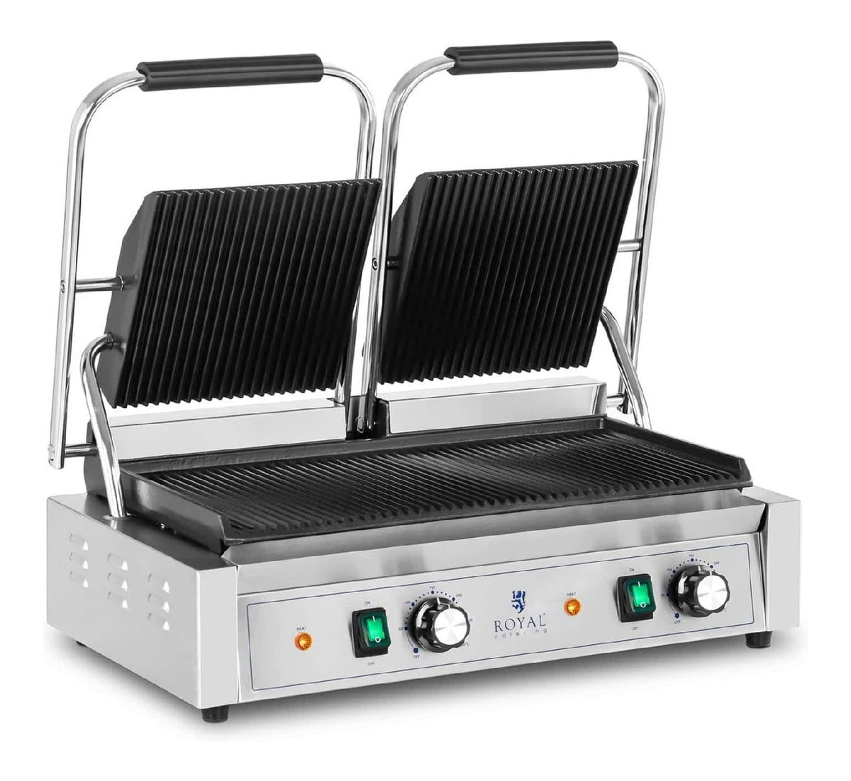 Appareils a sandwich et presses a panini finition inox reglable inox